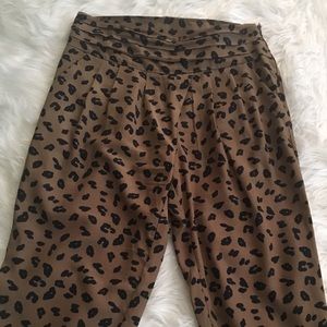 Forever 21 leopard pants